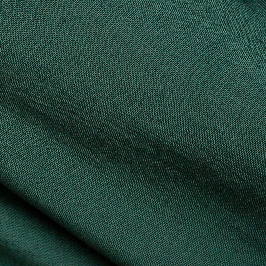 Satén de lana-mezcla verde